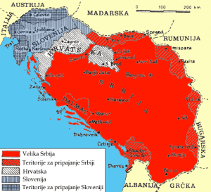 Velika Srbija - plan pripajanja ostalih Republike bivše SFRJ