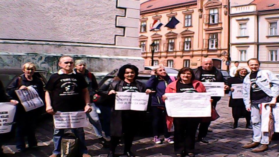 05.04.2017. - prosvjednici protiv korupcije u pravosuđu, hrvatski sabor
