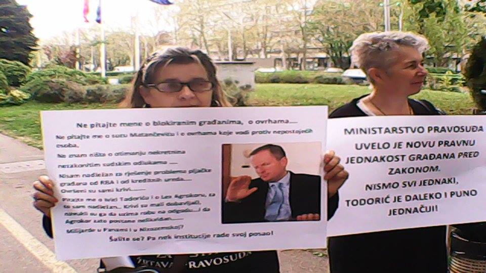 ministarstvo pravosuđa - ante šprlje - prosvjed