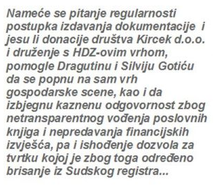 Kircek - gubitak